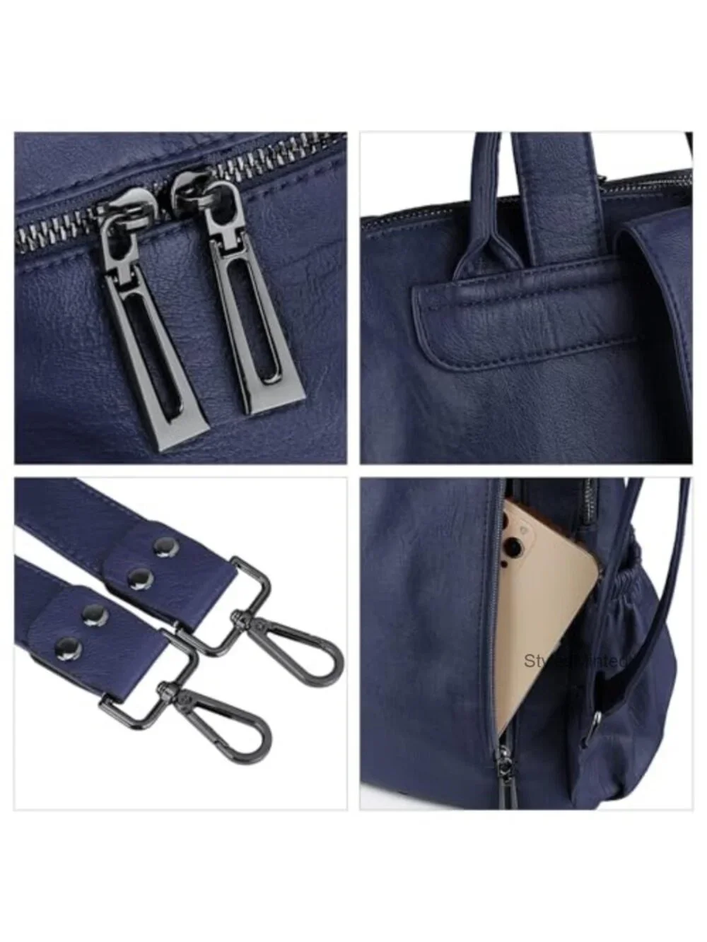 Women Vegan Leather Travel Backpack Purse Tassel Shoulder Bag with Laptop
